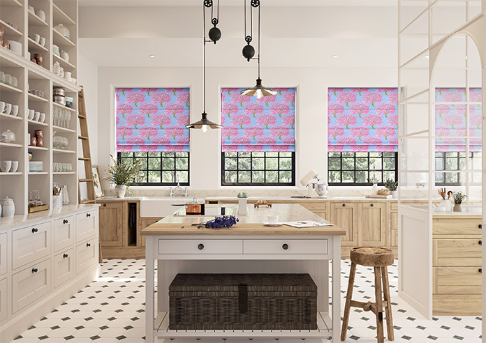 Classic Woodland, Spring Pastels - Motorised Roman Blind - Image 8